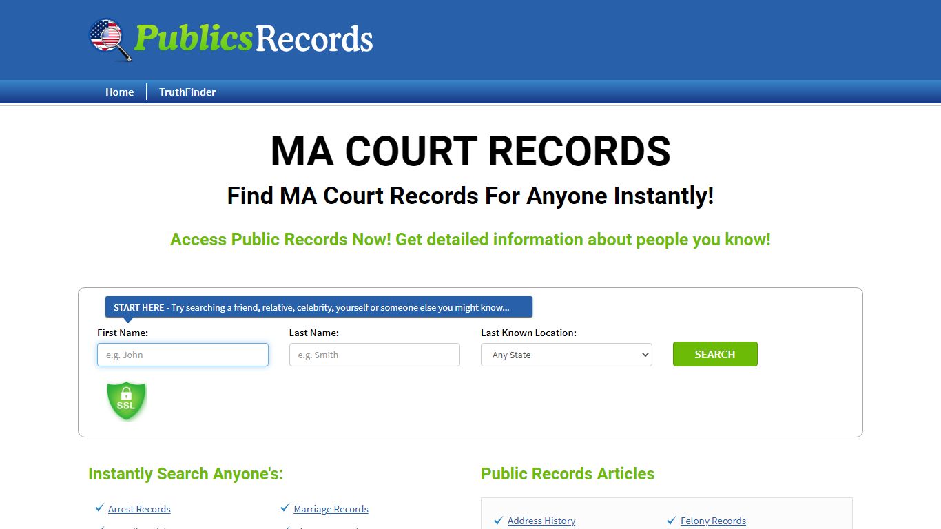 Find MA Court Records For Anyone